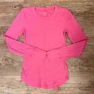 GAP Waffle Knit Long Sleeve Top XS